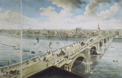 Panoramisch uitzicht op Londen, 1792-93 door Robert Barker